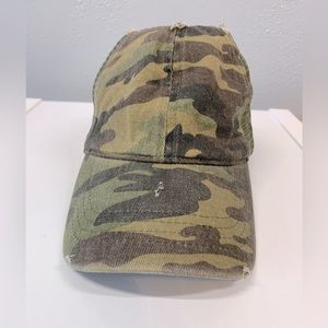 David and Young Women’s Camo Mesh-back distressed hat/cap